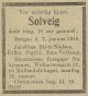 Dødsannonse Solveig Blydt-Nielsen