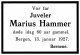 Dødsannonse Marius Hammer