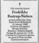 Dødsannonse Fredrikke Rostrup-Nielsen