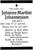 Dødsannonse Johanne Martine Johannessen
