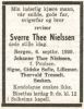 Dødsannonse Sverre Thee Danielsen Nielsen