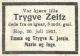Dødsannonse Trygve Zeitz Jersin
